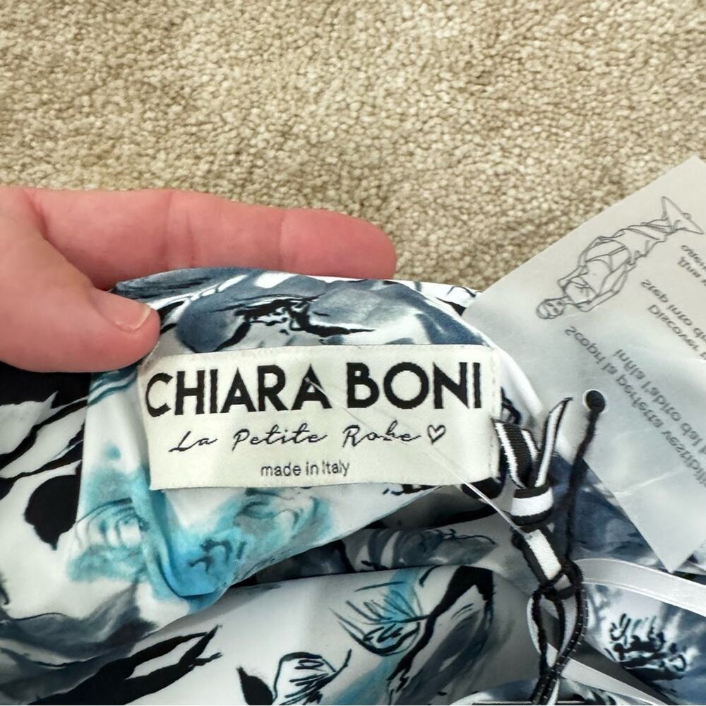 NWT Chiara Boni La Petite Robe Marga gathered floral gown, size 8 - Picture 9 of 12